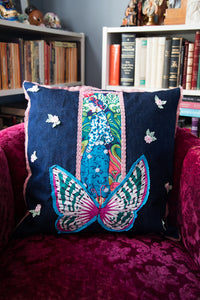 Frida and a butterfly